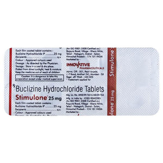 STIMULONE 25mg Tablet 10's - Global Surgicals