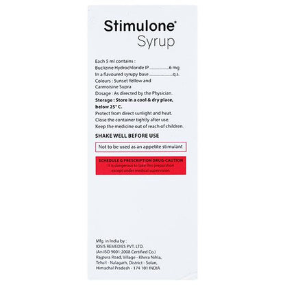 STIMULONE Syrup 100ml - Global Surgicals