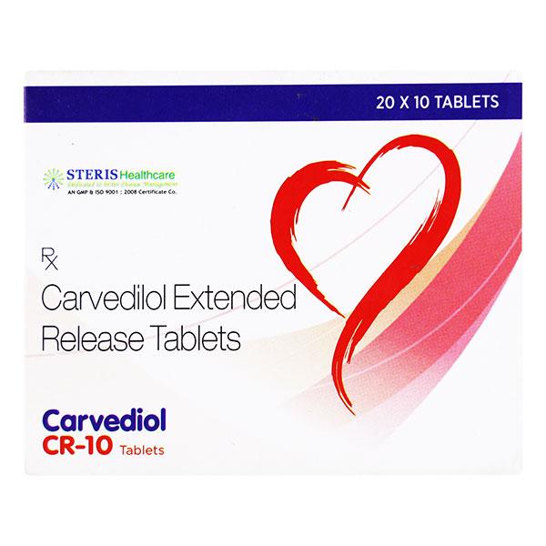 CARVEDIOL CR 10 Tablet 10's