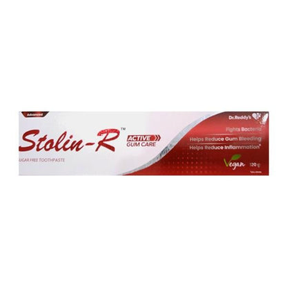 STOLIN R ACTIVE SUGAR FREE Tooth Paste 120g - Global Surgicals
