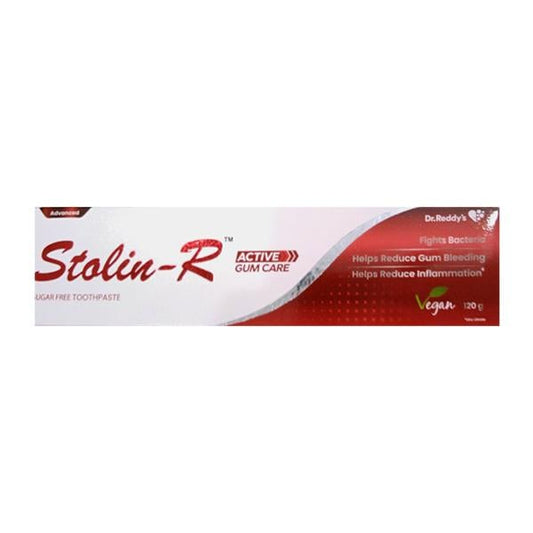 STOLIN R ACTIVE SUGAR FREE Tooth Paste 120g - Global Surgicals