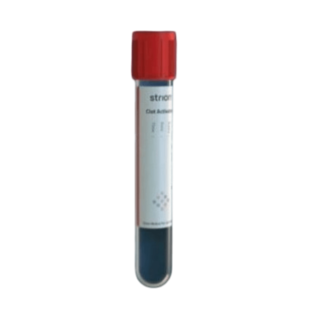 Strion Serum Clot Activator Non Vacuum Blood Collection Tube - Global Surgicals