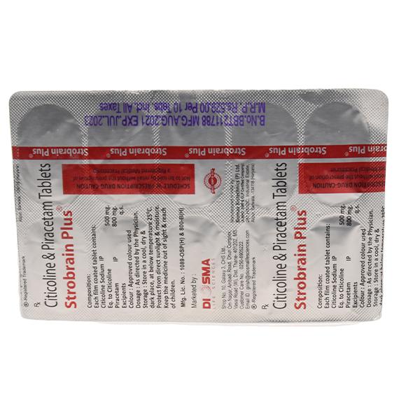 STROBRAIN PLUS Tablet 10's - Global Surgicals