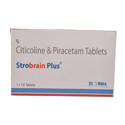 STROBRAIN PLUS Tablet 10's - Global Surgicals