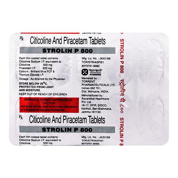 Strolin P 800mg Tablet 10'S - Global Surgicals