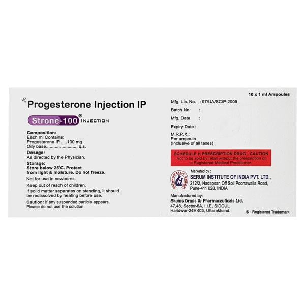 Strone 100mg Injection 1ml - Global Surgicals