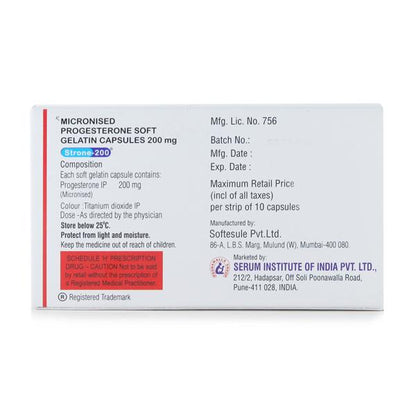 Strone 200mg Capsule 10'S - Global Surgicals
