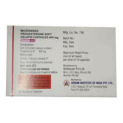 Strone 400mg Capsule 10'S - Global Surgicals