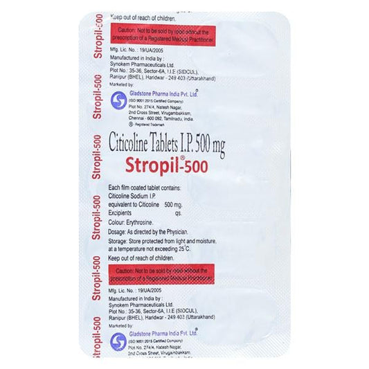 Stropil 500mg Tablet 10'S - Global Surgicals