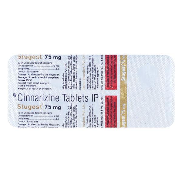 STUGEST 75mg Tablet 10's - Global Surgicals
