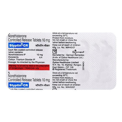 STYPTIN CR Tablet 10's - Global Surgicals