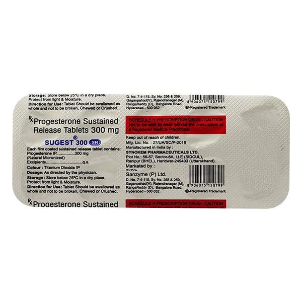 Sugest SR 300mg Tablet 10'S - Global Surgicals