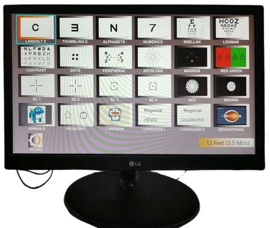Sugra Led Acuity Vision Chart - Global Surgicals