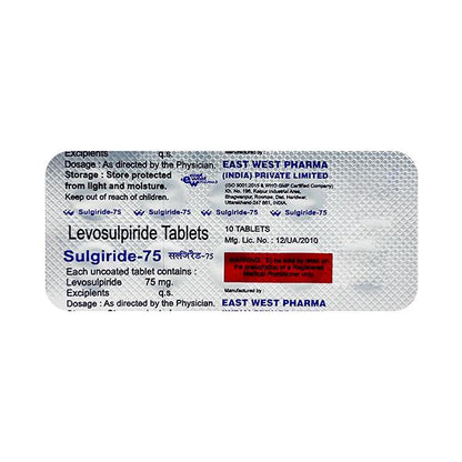 Sulgiride 75mg Tablet 10'S - Global Surgicals