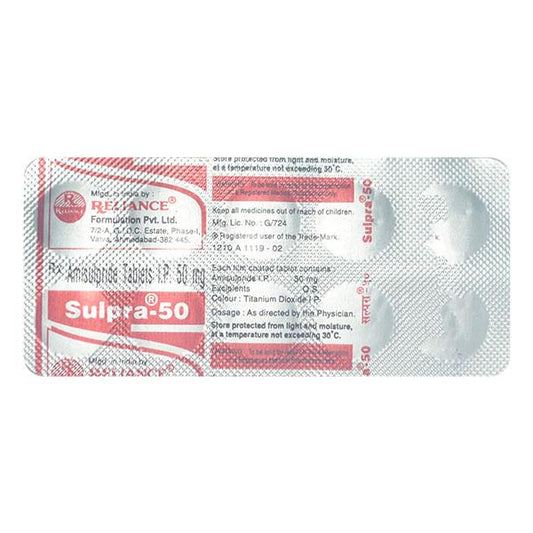 Sulpra 50mg Tablet 10'S - Global Surgicals