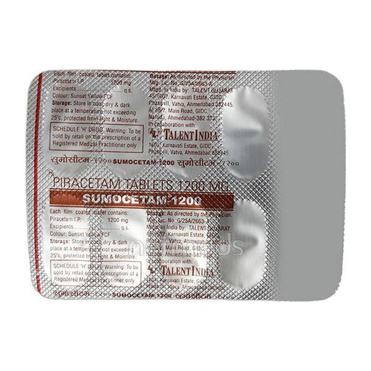 Sumocetam 1200mg Capsule 10'S - Global Surgicals