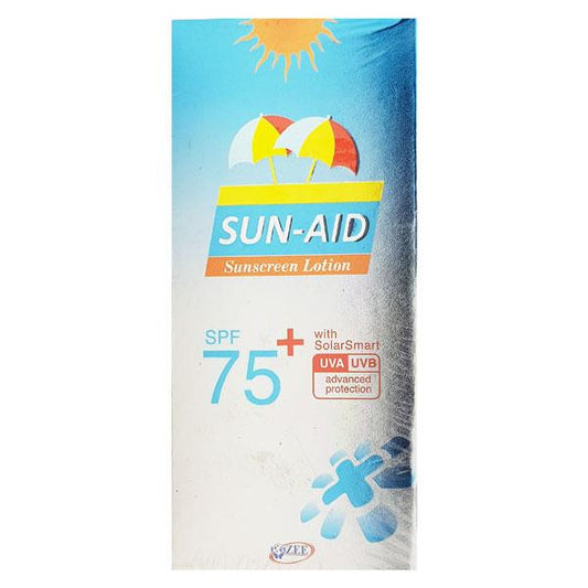SUN AID SPF 75+ SUNCREEN Lotion 100gm - Global Surgicals
