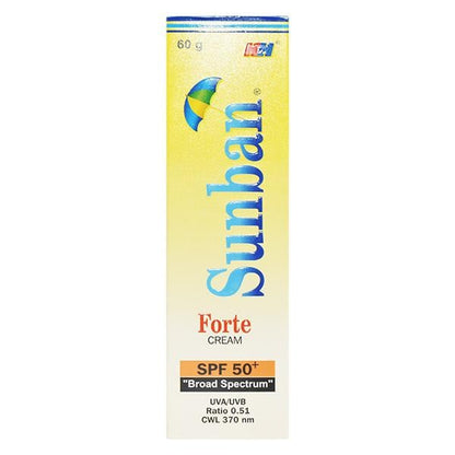 Sunban Forte SPF 50+ Cream 60gm - Global Surgicals