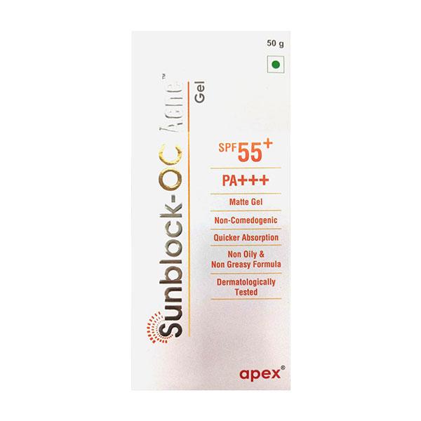 SUNBLOCK OC ACNE SPF55+ PA+++ MATTE Gel 50g - Global Surgicals