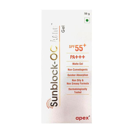 SUNBLOCK OC ACNE SPF55+ PA+++ MATTE Gel 50g - Global Surgicals