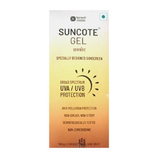 Suncote Specially Designed Sunscreen Gel 100gm - Global Surgicals