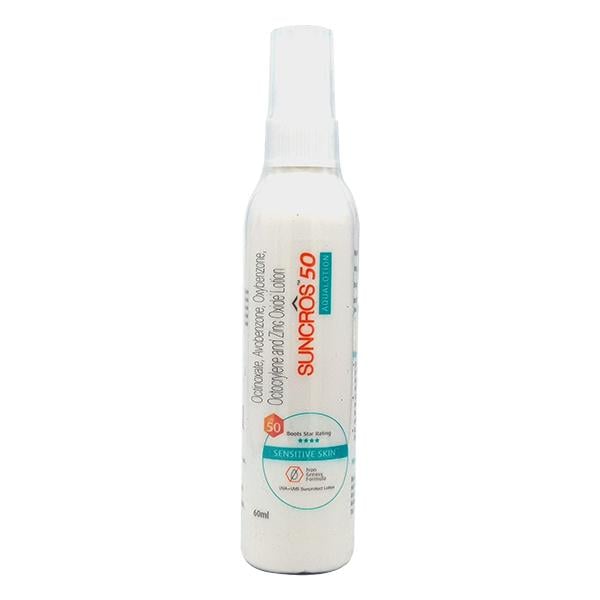 Suncros 50 SPF 50 Sensitive Skin Aqualotion 60ml - Global Surgicals