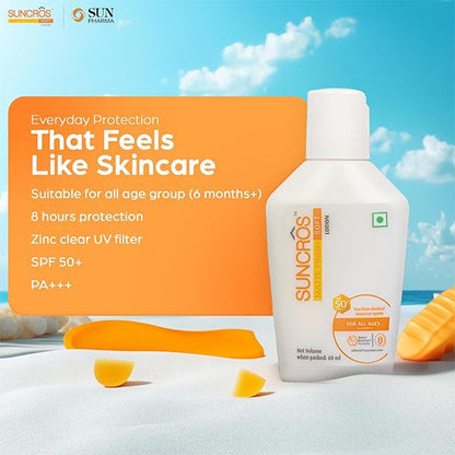 Suncros Matte Finish Soft 50+ Lotion 60ml - Global Surgicals