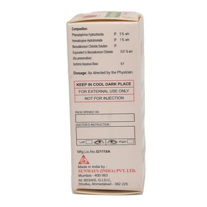Sunephrine H Eye Drops 5ml - Global Surgicals