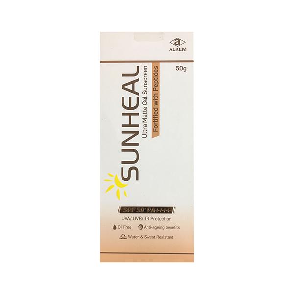 SUNHEAL SPF 50+ PA++++ UVA/UVB Ultra Matte Gel Sunscreen 50gm - Global Surgicals