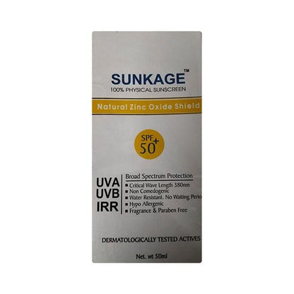 SUNKAGE SPF 50+ UVA UVB IRR Sunscreen 50ml - Global Surgicals