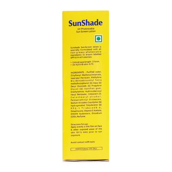 Sunshade Spf 30 Pa+++ Sun Screen Lotion 100ml - Global Surgicals