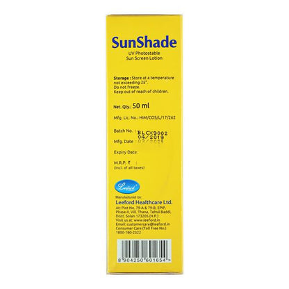 SUNSHADE SPF 30 PA+++ SUN SCREEN Lotion 50ml - Global Surgicals