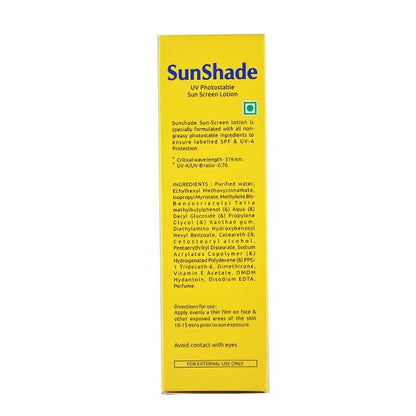 SUNSHADE SPF 30 PA+++ SUN SCREEN Lotion 50ml - Global Surgicals