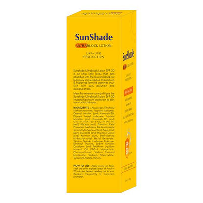 SUNSHADE ULTRA BLOCK SPF 30 PA +++ UVA+UVB PROTECTION Lotion 50ml - Global Surgicals