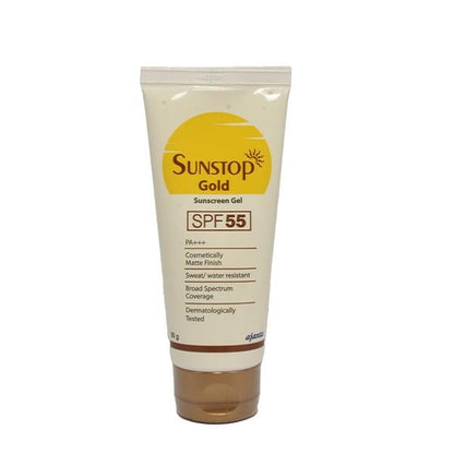 SUNSTOP GOLD SPF 55 PA+++ Sunscreen Gel 50gm - Global Surgicals