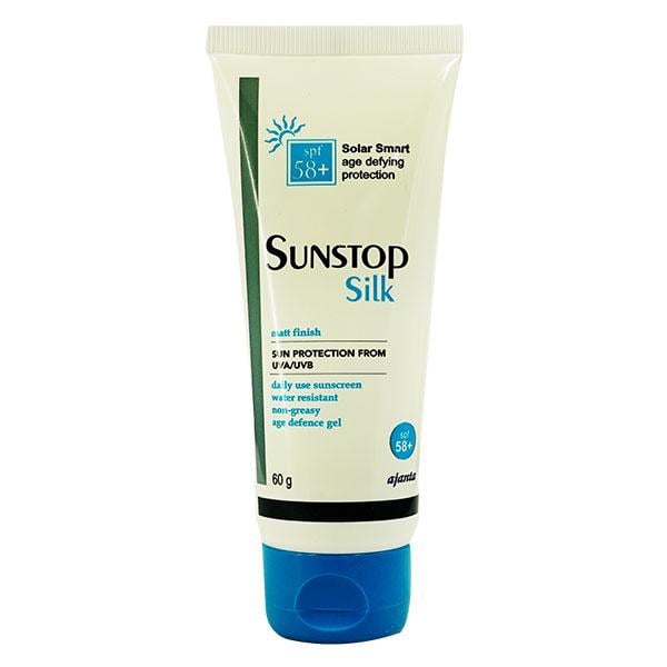 SUNSTOP SILK SPF 58+ MATT FINISH & NON GREASY Gel 60gm - Global Surgicals