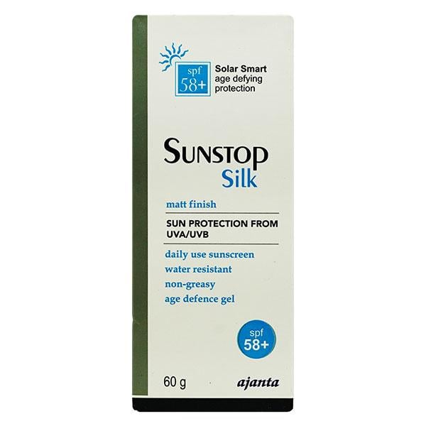 SUNSTOP SILK SPF 58+ MATT FINISH & NON GREASY Gel 60gm - Global Surgicals