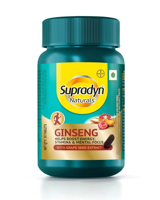 Supradyn Naturals Ginseng With Grape Seed - 30 Tablets
