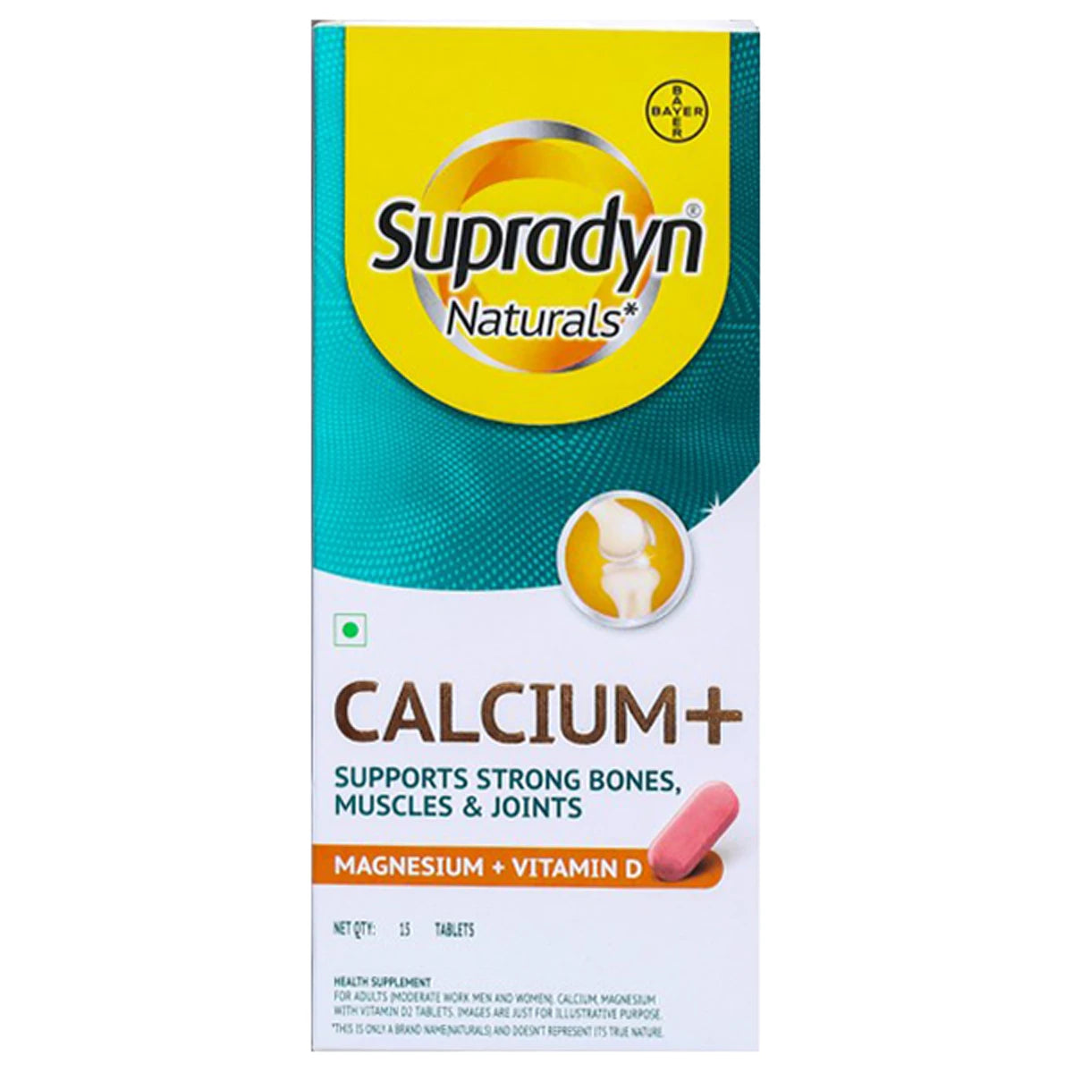 Supradyn Naturals Calcium+ - 15 Tablets