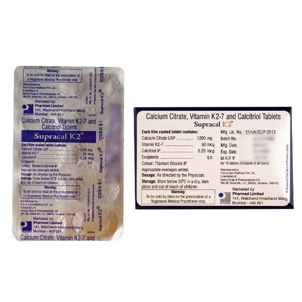Supracal K2 Tablet 10'S - Global Surgicals