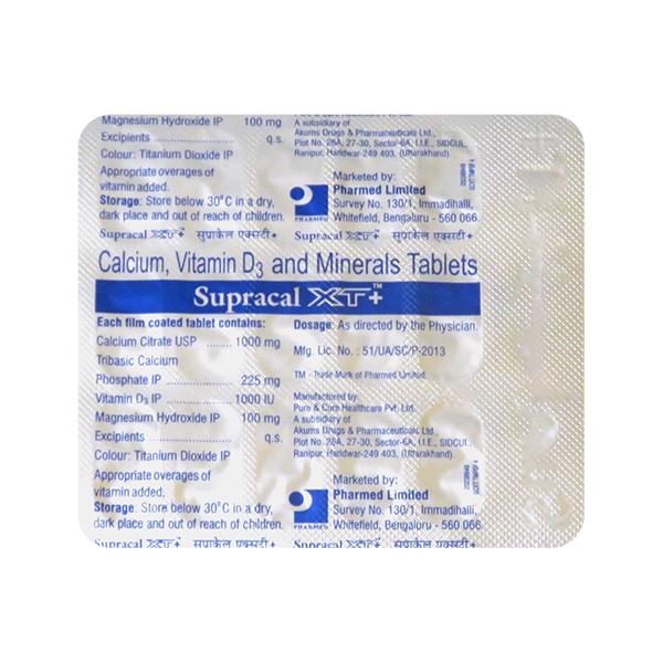 Supracal Xt+ Tablet 15'S - Global Surgicals