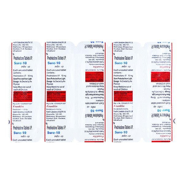 SURE 10 Tablet 10's - Global Surgicals