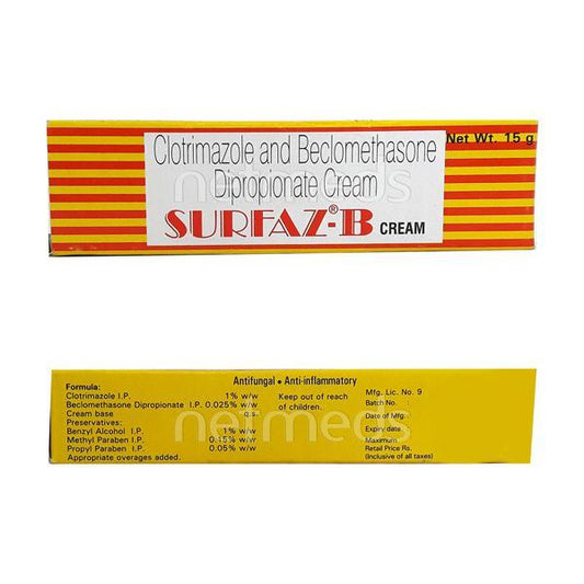 Surfaz B Cream 15gm - Global Surgicals