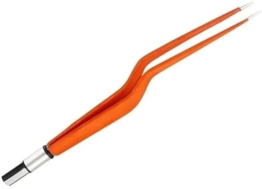 Surgikare Non - Stick Surgical Bipolar Forceps Orange - Global Surgicals