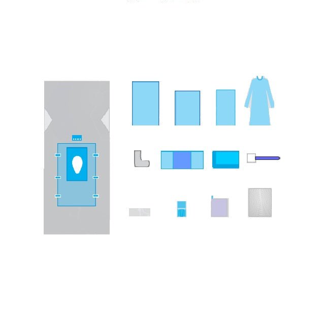 Surgiwear Hip U Eco Drape Set - Global Surgicals