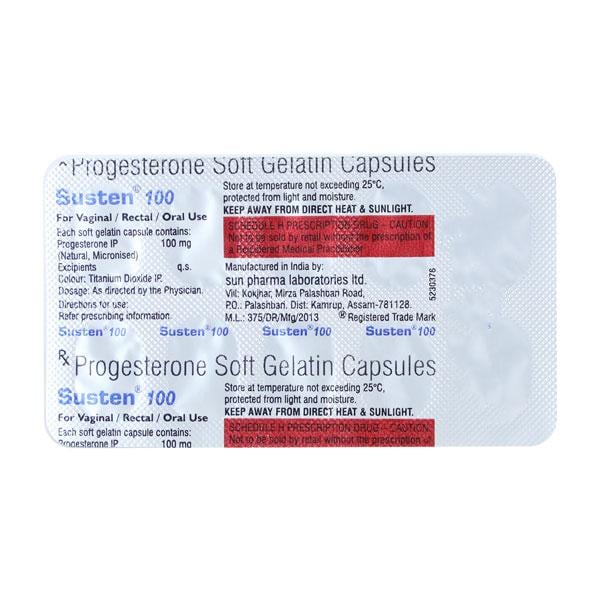 Susten 100mg Capsule 10'S - Global Surgicals