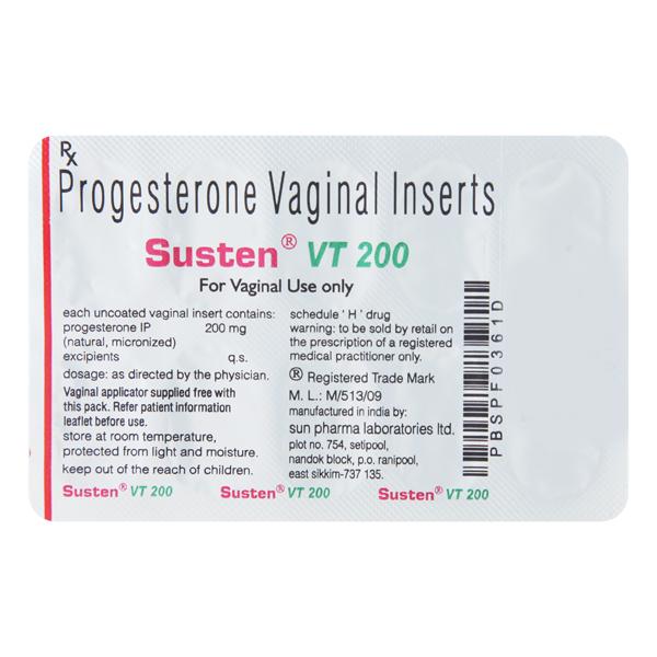 Susten VT 200mg Tablet 10'S - Global Surgicals