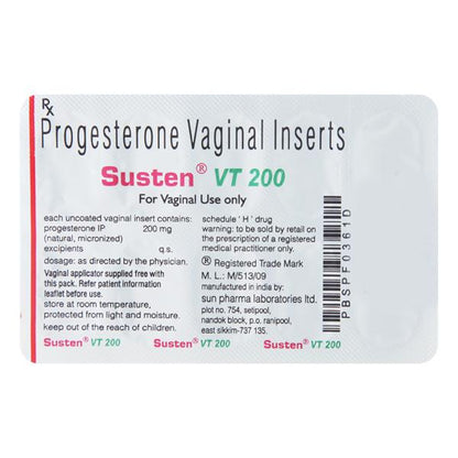Susten VT 200mg Tablet 10'S - Global Surgicals