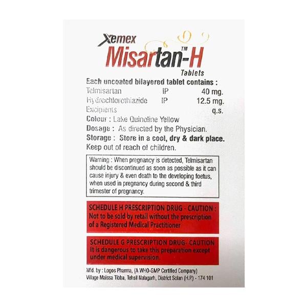 MISARTAN H Tablet 15's