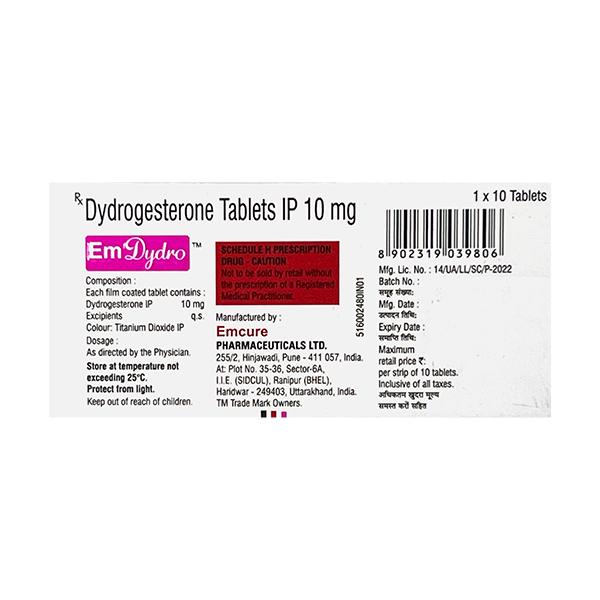 EMDYDRO Tablet 10's